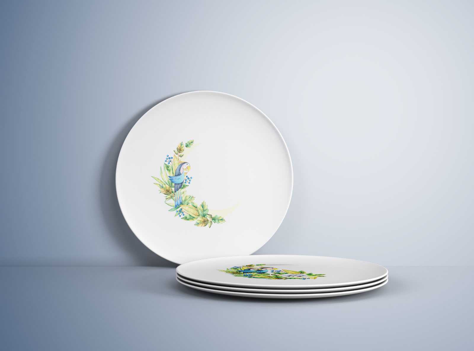 Free Plates Mockup PSD