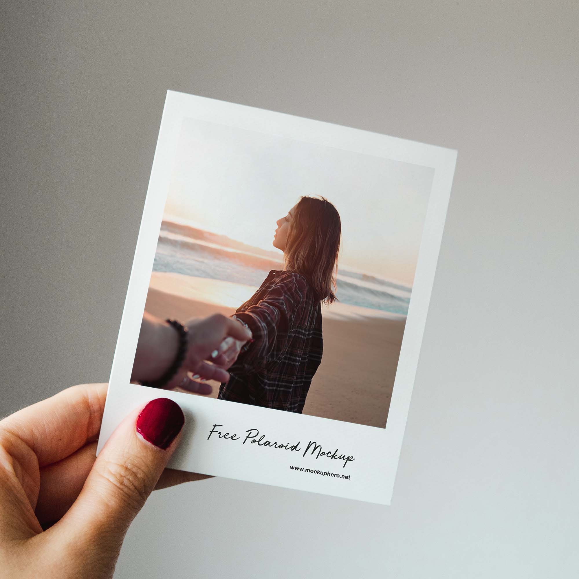 Free Polaroid Mockup (PSD)