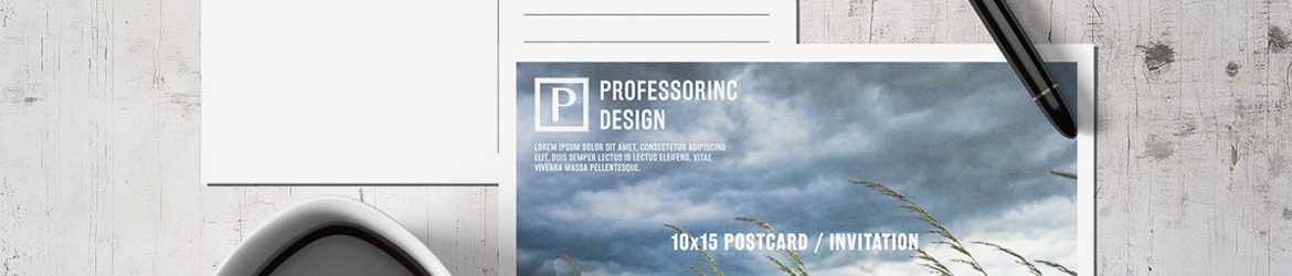 Free Postcard Mockup Design (PSD)