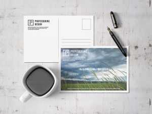Free Postcard Mockup Design (PSD)