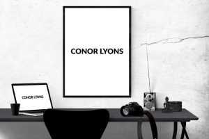 Free Poster and Macbook Mockup (PSD)