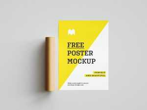 Free poster mockup