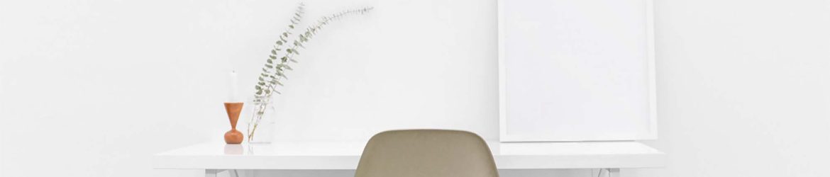 Free Poster on Table Mockup (PSD)
