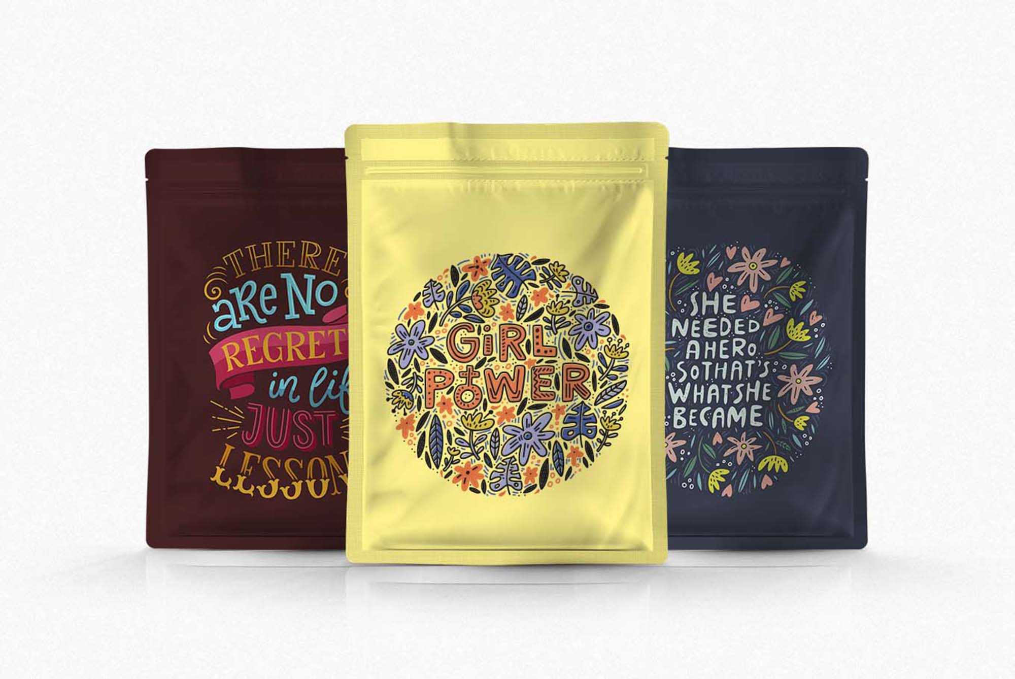 Free Pouch Package Mockup (PSD)