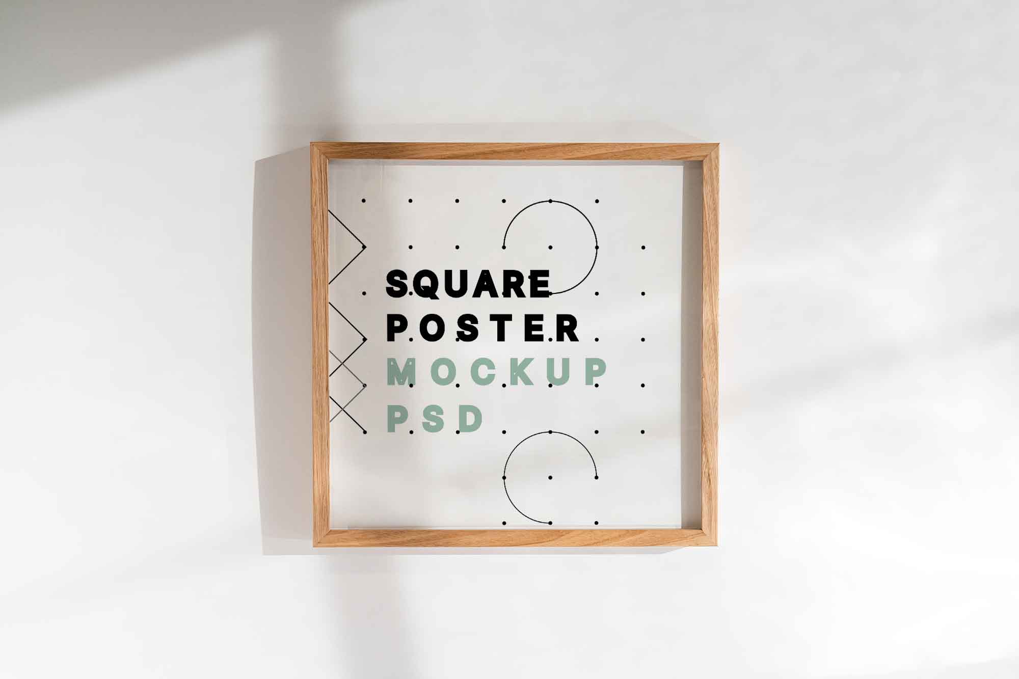 Free Professional Square Poster Mockup (PSD)