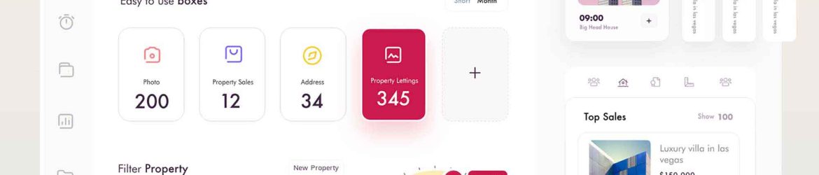 Free Property Management Dashboard UI Template (XD)