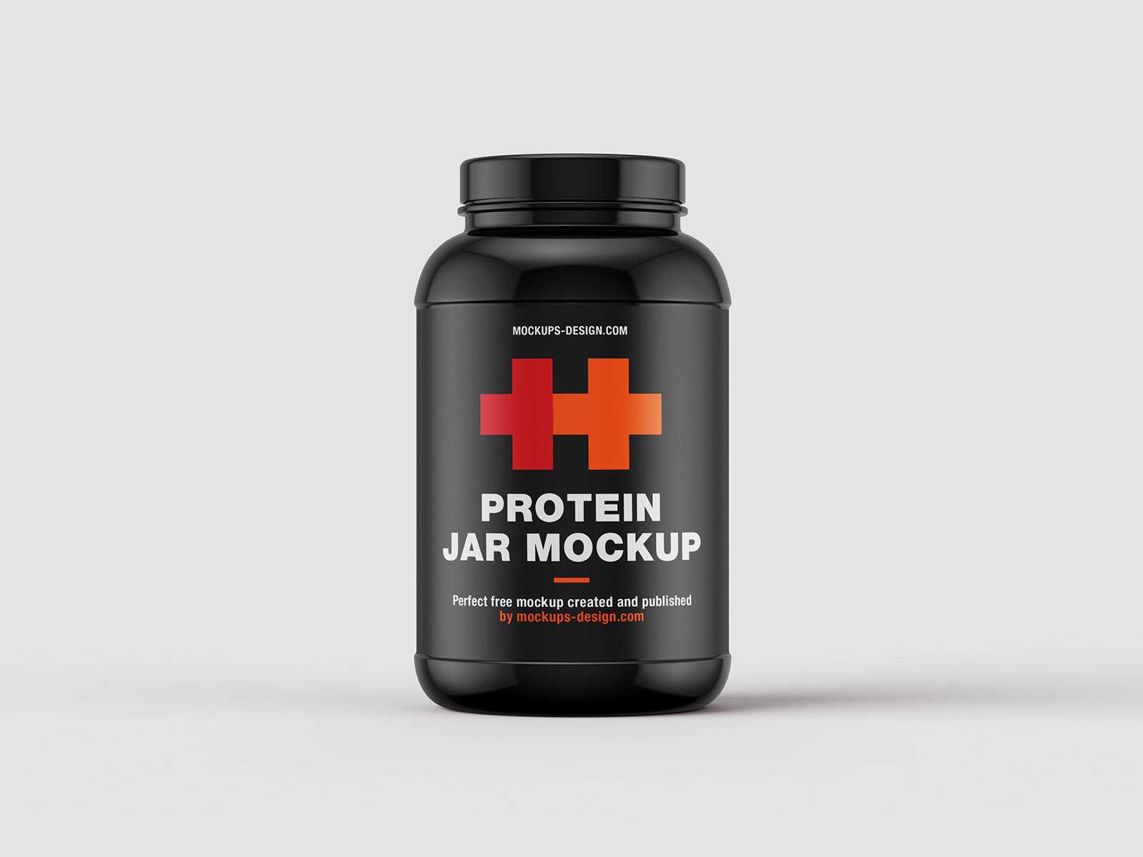 Free protein jars mockup