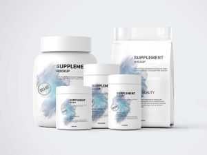 Free Protein Pack and Jar Supplements Mockup (PSD)
