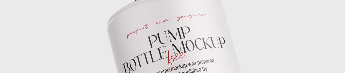 Free pump bottle mockup - Instant Download