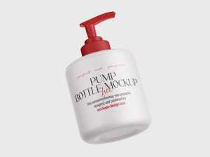 Free pump bottle mockup - Instant Download