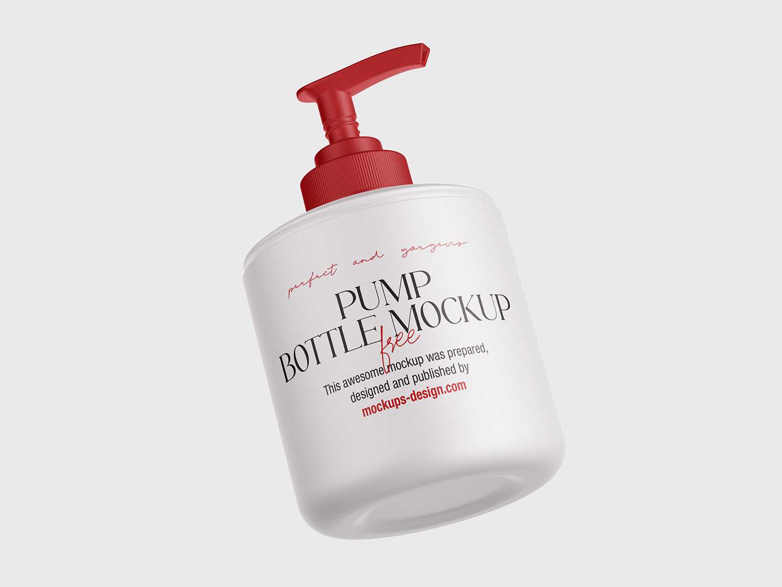 Free pump bottle mockup - Instant Download