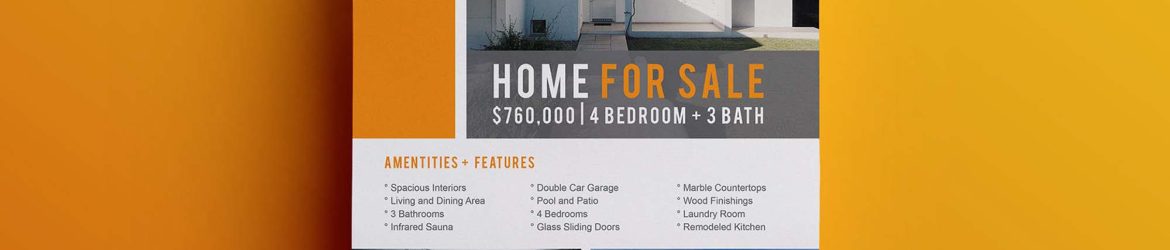 Free Real Estate Flyer Template (AI)