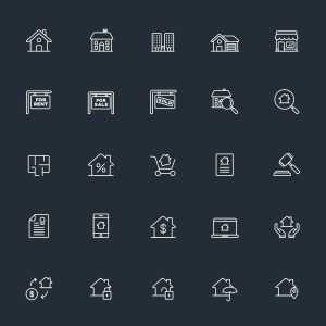 Free Real Estate Icons (Ai)