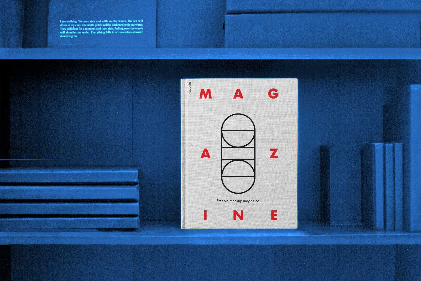 Free Realistic Book Cover Mockup (PSD)
