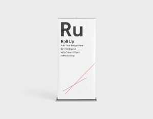 Free Realistic Rollup Mockup (PSD)