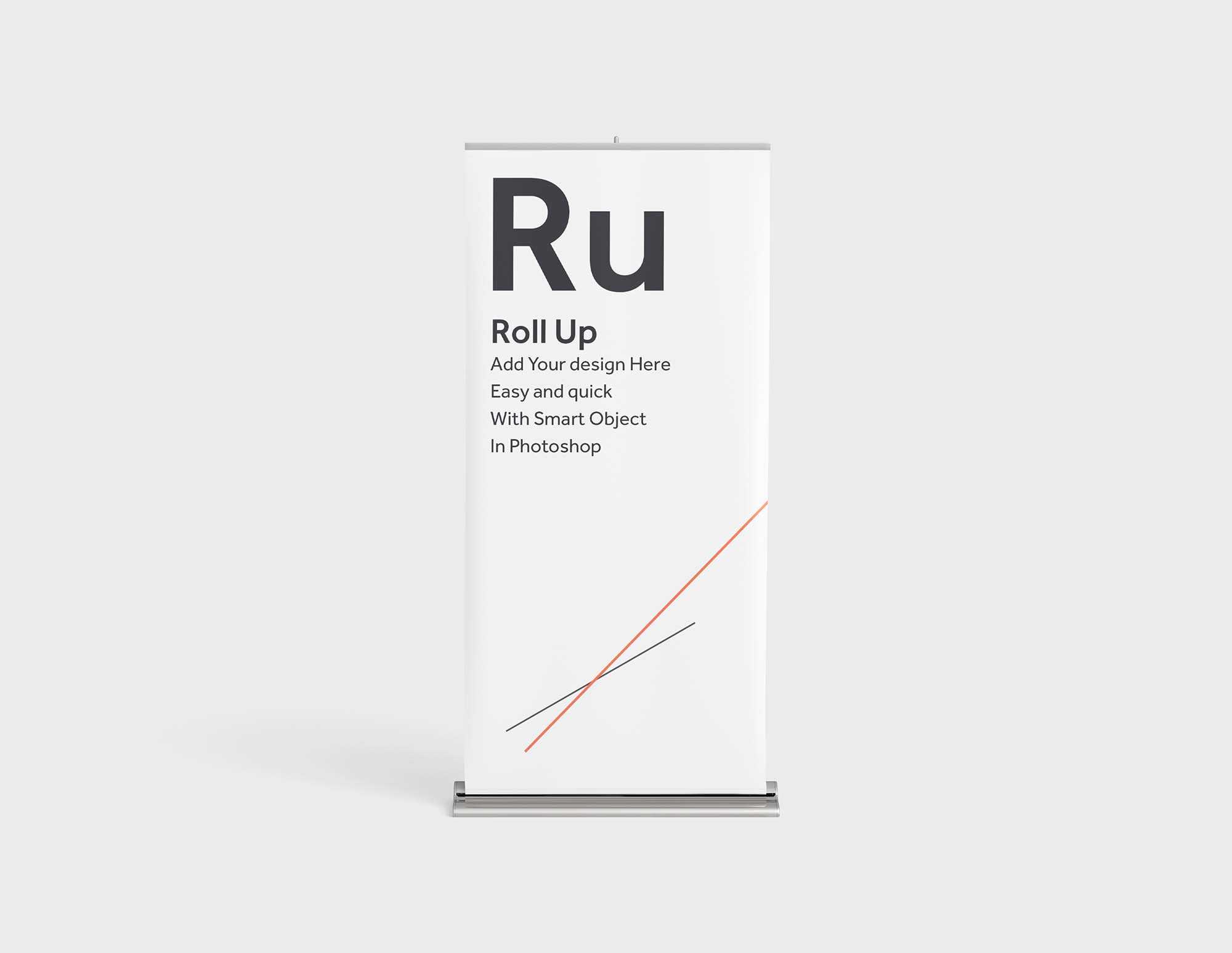 Free Realistic Rollup Mockup (PSD)