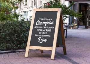 Free Restaurant Menu Board Mockup (PSD)