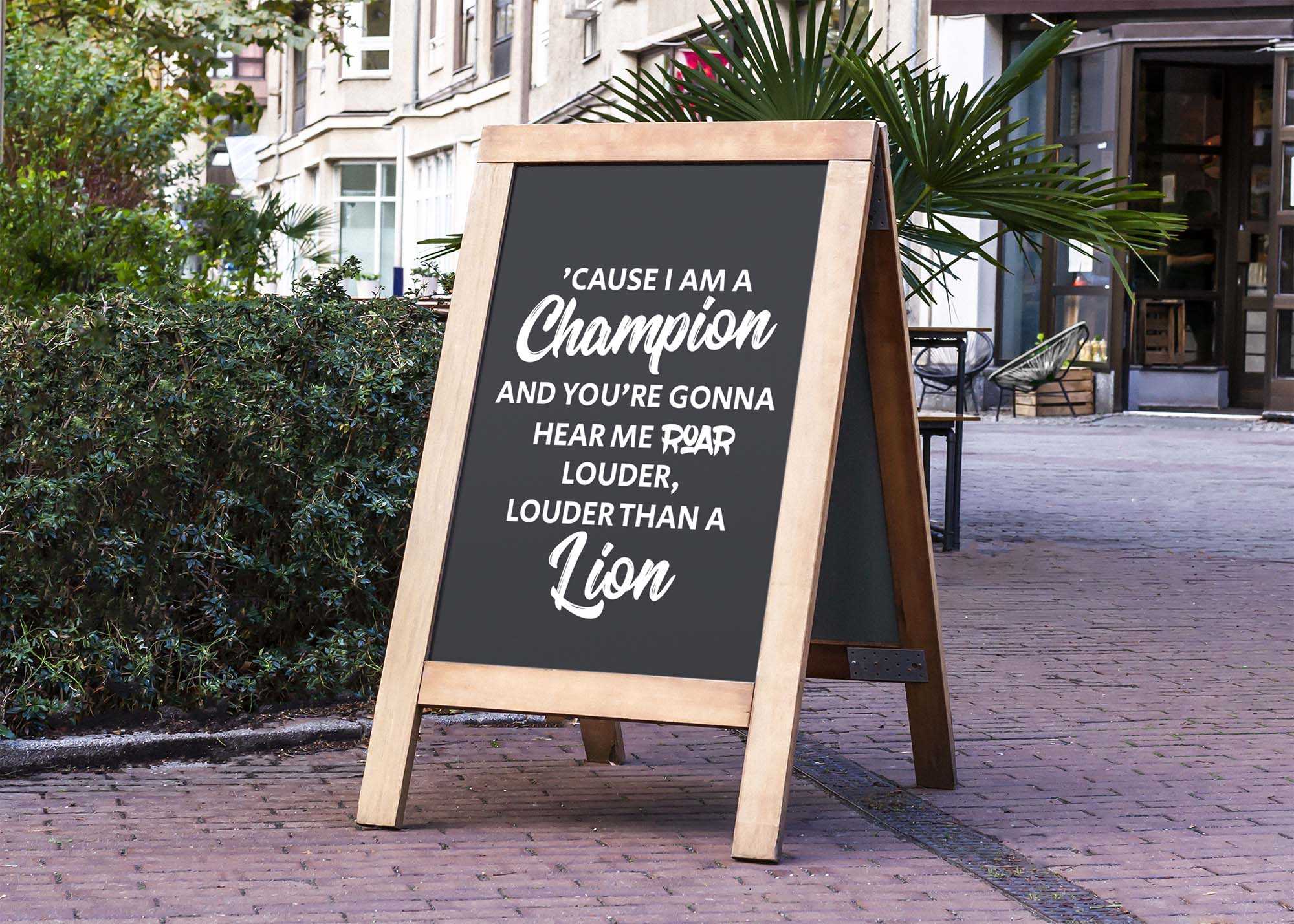 Free Restaurant Menu Board Mockup (PSD)