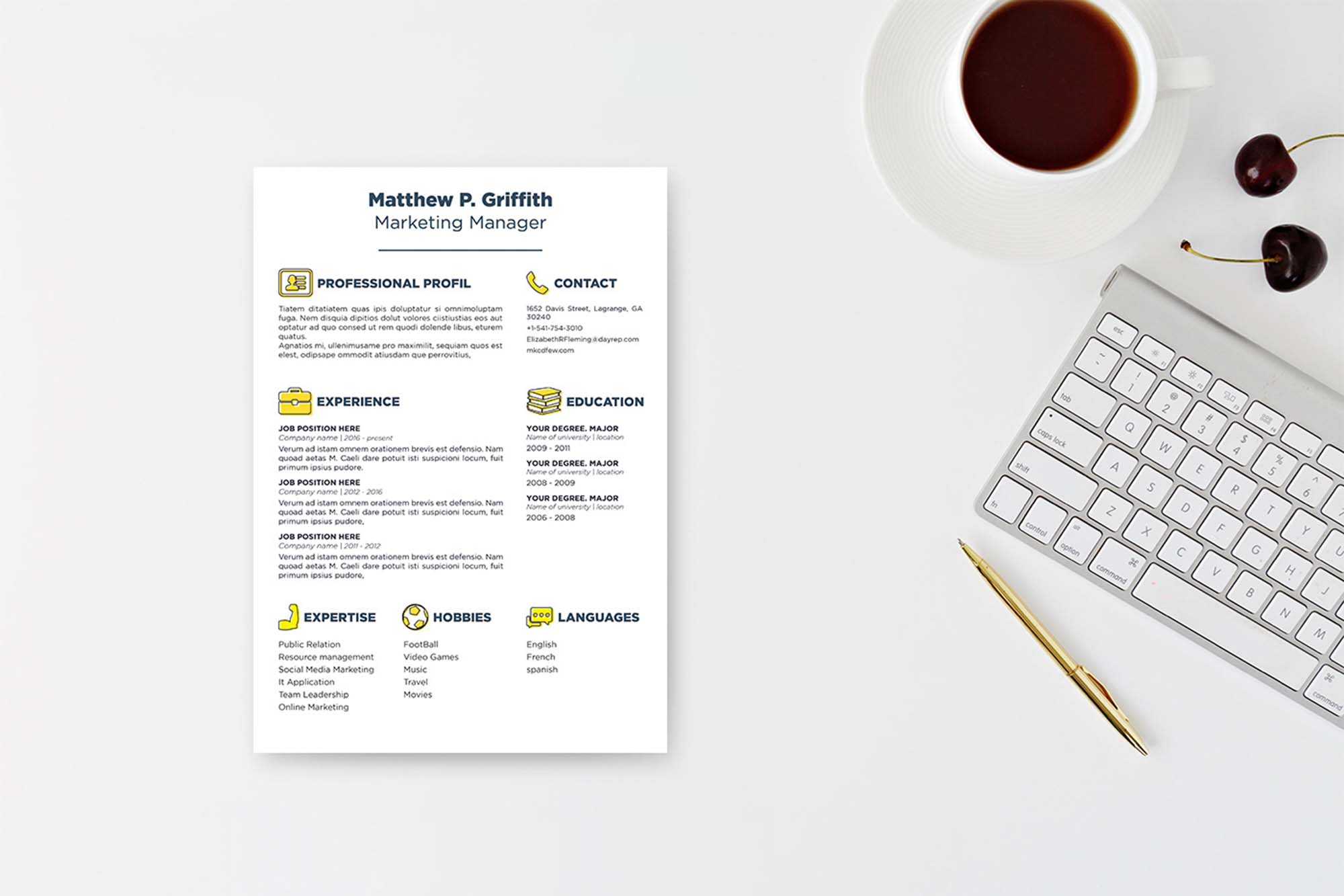 Free Resume & Cover Letter Template