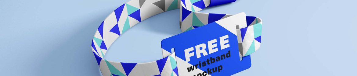 Free RFID Wristband Mockup (PSD)