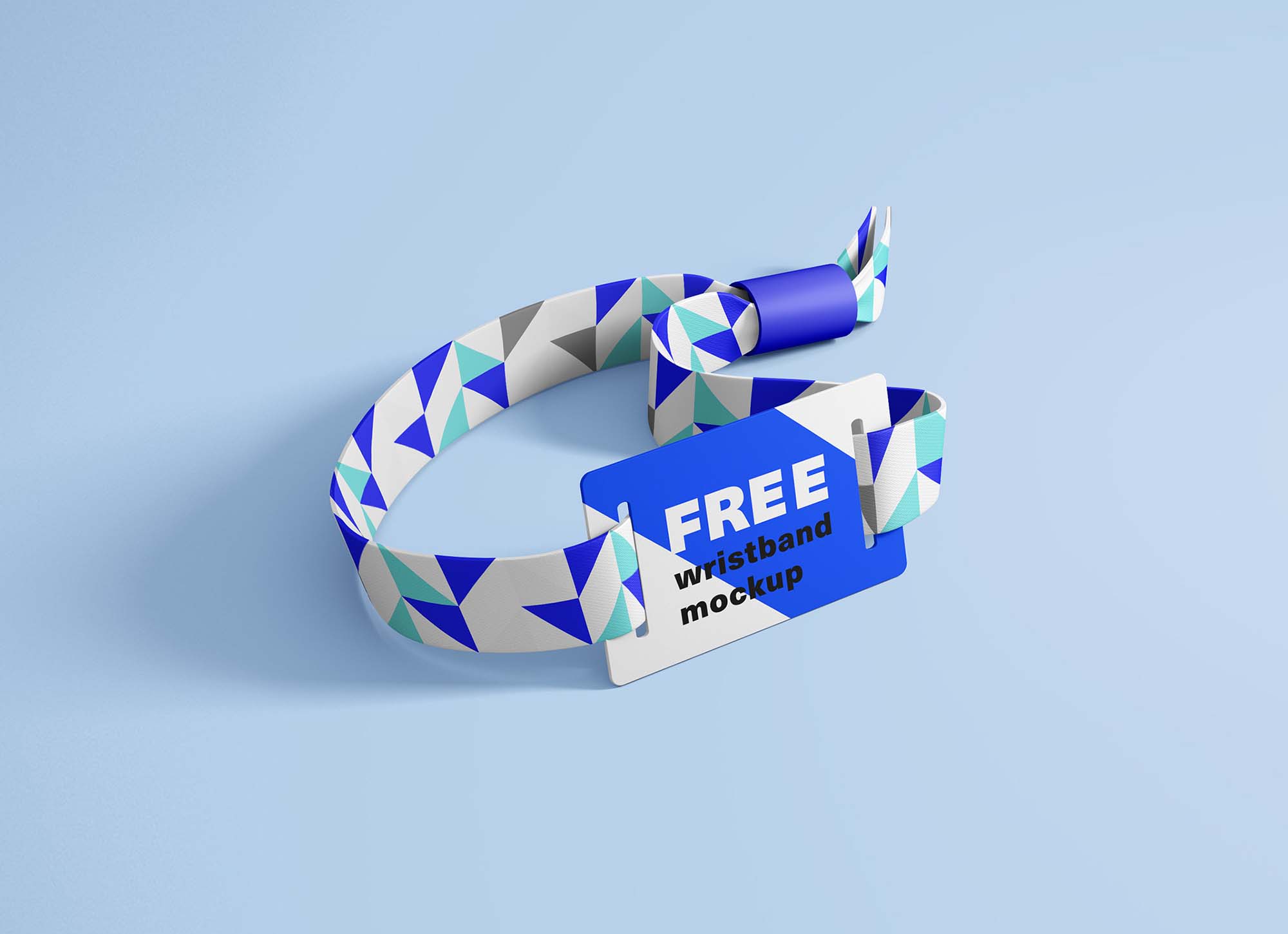 Free RFID Wristband Mockup (PSD)