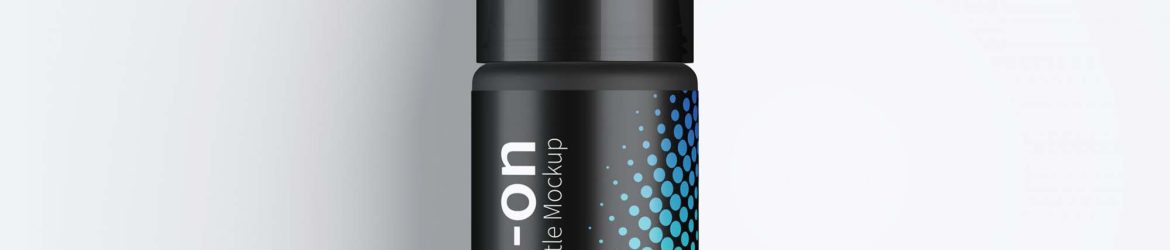 Free Roll-On Bottle Mockup (PSD)