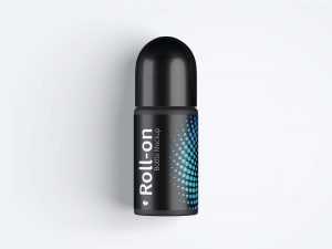 Free Roll-On Bottle Mockup (PSD)