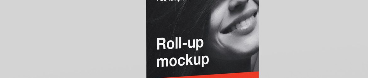 Free roll-up mockup / 150x200 cm