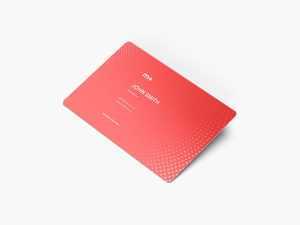 Free Round Corners Business Card Mockup (PSD)
