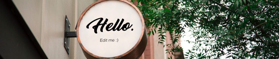 Free Round Wall Sign Mockup