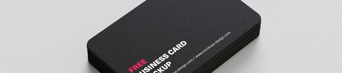Free rounded business cards mockup Free rounded business cards mockup