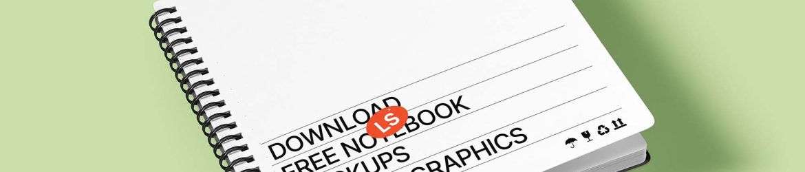 Free Rounded Corners Spiral Notebook Mockup (PSD)