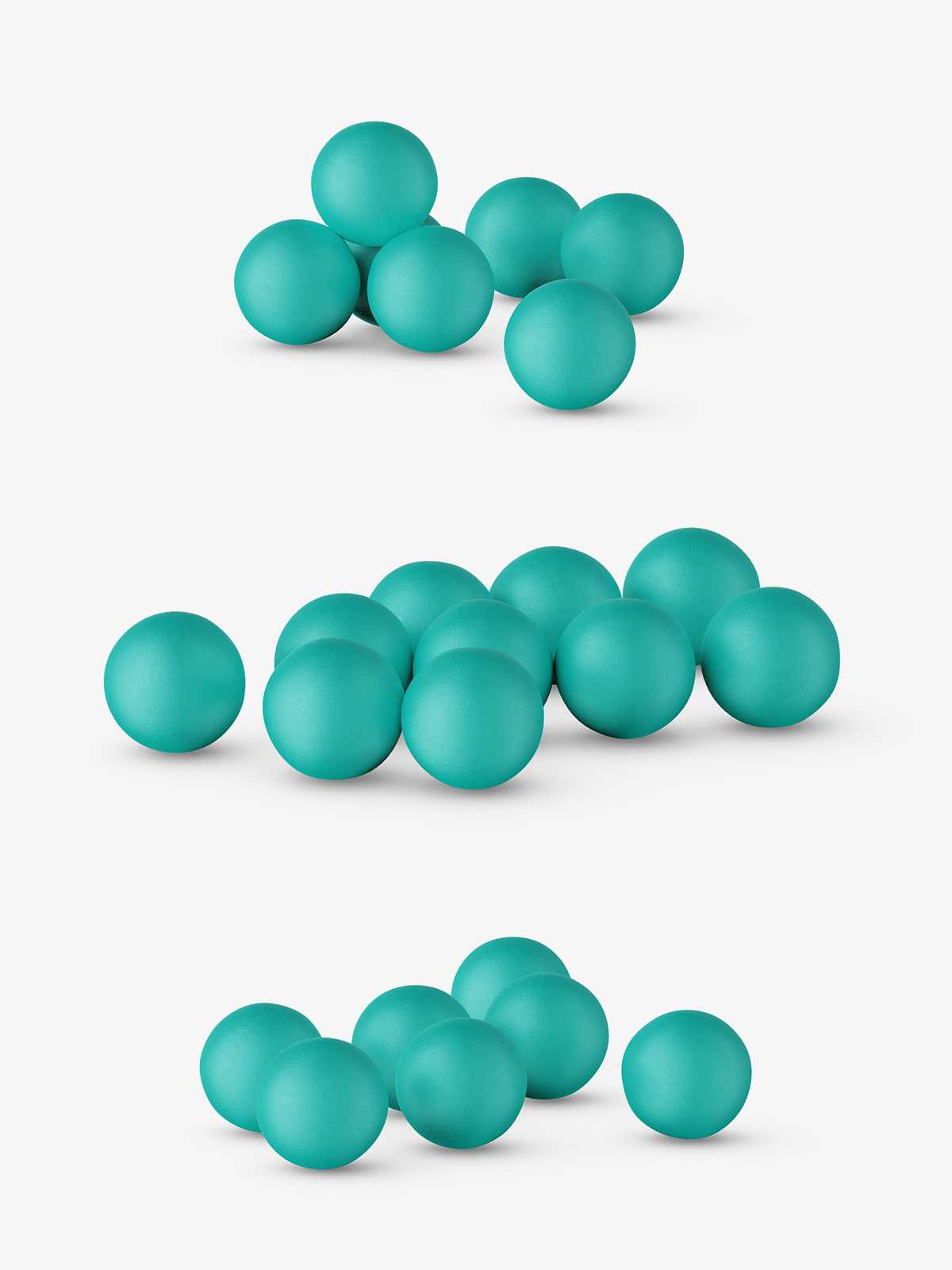 Free rounded pills mockup