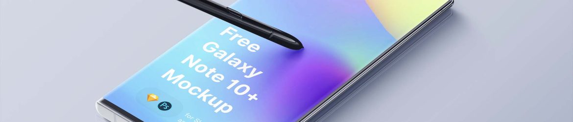 Free Samsung Galaxy Note 10 Plus Mockup (PSD)