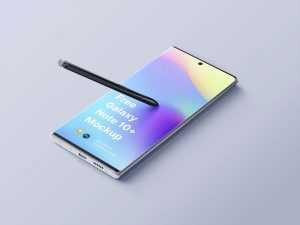Free Samsung Galaxy Note 10 Plus Mockup (PSD)