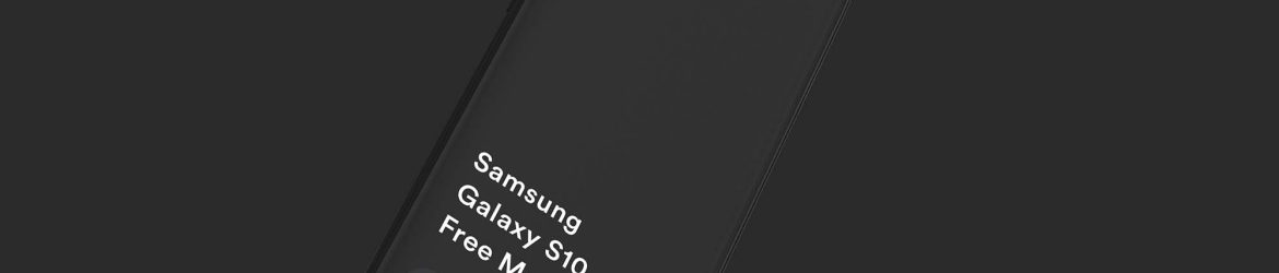 Free Samsung Galaxy S10+ Mockup (PSD)