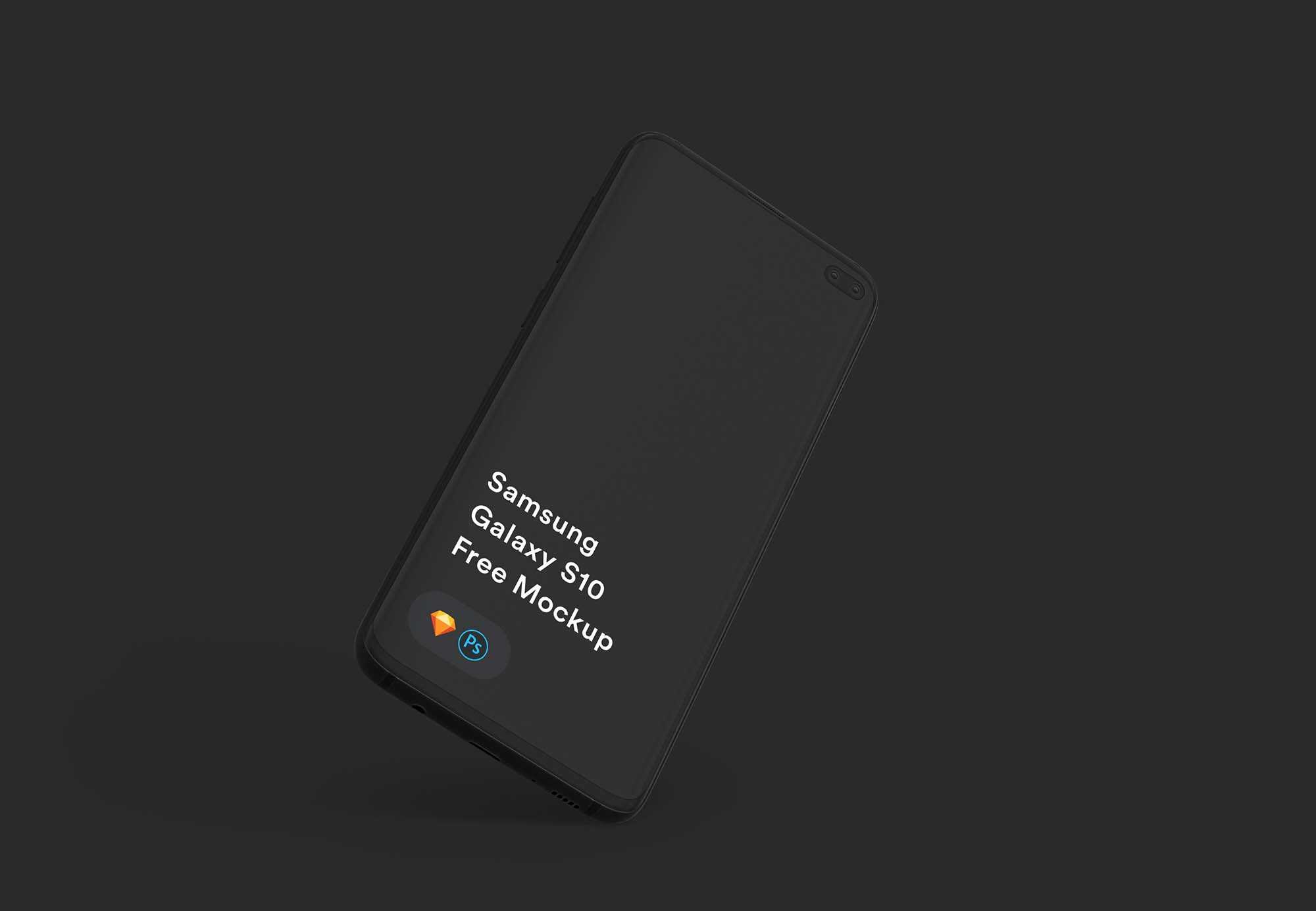Free Samsung Galaxy S10+ Mockup (PSD)