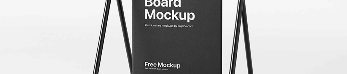 Free Sandwich Board Mockup (PSD)