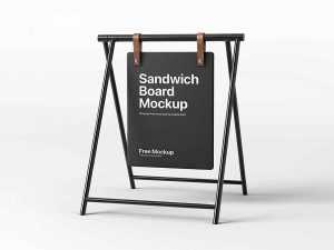 Free Sandwich Board Mockup (PSD)