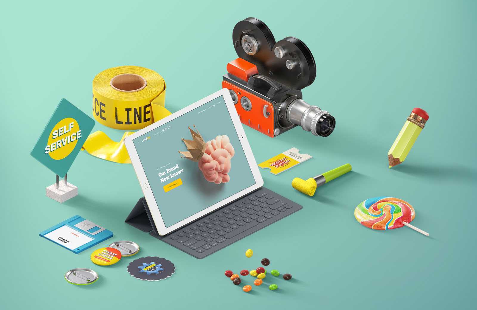 Free Scene Generator Mockup