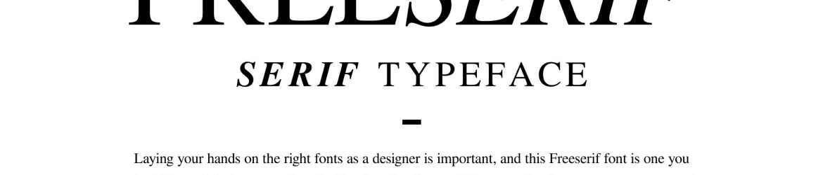 Free Serif Font Family
