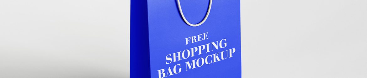 Free shopping bag mockup