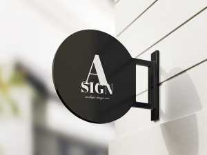 Free sign mockup