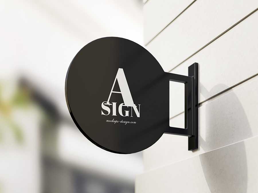 Free sign mockup