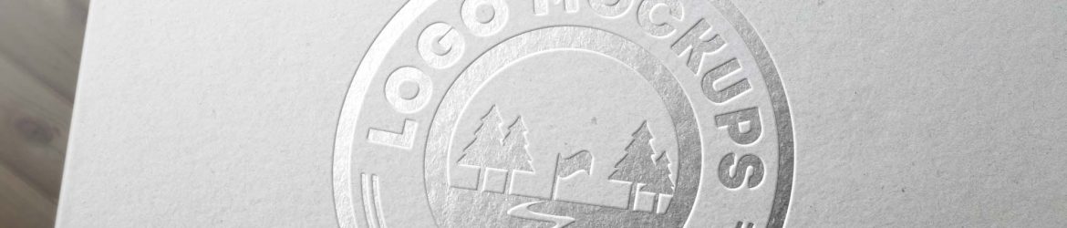 Free Silver Foil Perspective Logo Mockup (PSD)