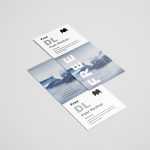 Free simple DL flyers mockup