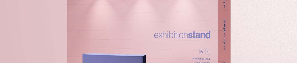 Free Simple Exhibition Stand Mockup (PSD)