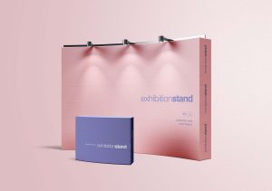 Free Simple Exhibition Stand Mockup (PSD)