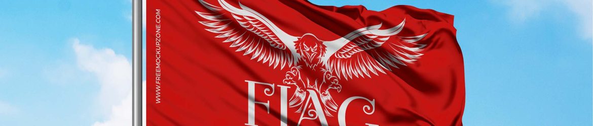 Free Simple Flag Mockup (PSD)