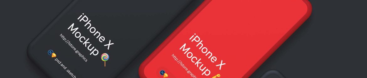 Free Simple iPhone X Mockups (PSD)